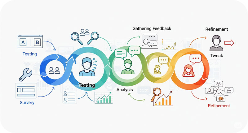 پرسوناها را آزمایش و بهبود دهید